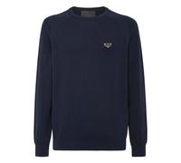 Philipp Plein, Homme, Pulls, Bleu, Taille: M Pullover Round Neck LS
