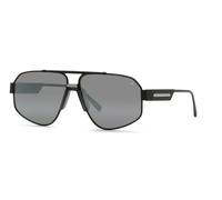Philipp Plein Homme SPP106M PLEIN ROCK SUPERHEROLEIN 541X Lunettes de soleil Métal Noir Fumée Géométrique Normale Miroir