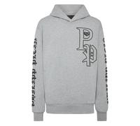 Philipp Plein, Homme, Sweatshirts et sweats à capuche, Gris, Taille: L Sweat à capuche SweaT-shirt LS Gothic