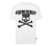 Philipp Plein, Homme, Tops, Blanc, Taille: L T-shirt Col Rond SS