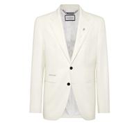 Philipp Plein, Homme, Vestes, Blanc, Taille: 4XL Veste Blazer Ajustée à Un Bouton