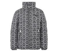 Philipp Plein, Homme, Vestes, Noir, Taille: M Nylon Puffer Jacket Monogram
