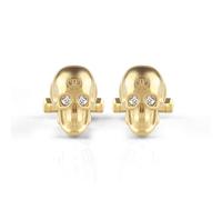 Philipp Plein - Cufflinks IP 3D Skull - Homme - Accessoires - Jaune - Taille: ONE Size