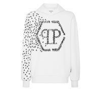 Philipp Plein - Hooded SweaT-shirt Skull&Bones - Homme - Sweatshirts et sweats à capuche - Blanc - Taille: L