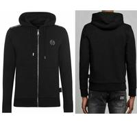 PHILIPP PLEIN Hoodie Sweatshirt à Capuche Noir 2XL Jersey