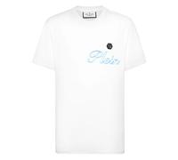 Philipp Plein - Jersey T-shirt Round Neck SS - Homme - Tops - Blanc - Taille: 3XL