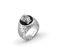 Philipp Plein Jewellery Bague 'Plein Elite' argent, Taille 66