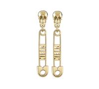 Philipp Plein PJKGA03EU Boucles d'oreilles pour femme en acier inoxydable IP or PIN de sécurité