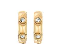 Philipp Plein Jewellery Boucles d'oreilles 'The Plein Cuff' or / transparent, Taille One Size