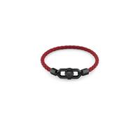 Philipp Plein Jewellery Bracelet 'Plein Edge' rouge / noir, Taille L