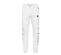Philipp Plein - Jogging Pantalons Gothic Plein - Homme - Pantalons - Blanc - Taille: 3XL