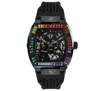 Philipp Plein Montre The Skeleton Rainbow Unisexe Automatique 44 mm Noir