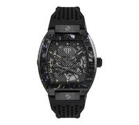 Philipp Plein Montre automatique analogique $KELETON Pwbaa0221 homme Noir/Noir Bracelet