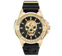 Philipp Plein $Kull Montre analogique à Quartz pour Homme, Or Jaune/Noir - Pwaaa0221, Bracelet