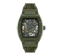 Philipp Plein Montre Homme The Skeleton PWVBA0223 Automatique Bracelet Silicone Vert