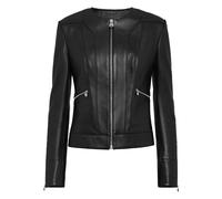 Philipp Plein - Leather Biker Jacket LS - Femme - Vestes - Noir - Taille: 38 FR