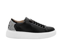 Philipp Plein - Leather Lo-Top Baskets Skull - Femme - Chaussures - Noir - Taille: 40 EU