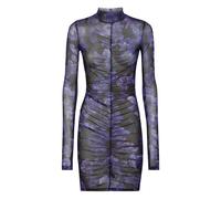 Philipp Plein - Long-sleeve Mini Dress Flowers - Femme - Robes - Multicolore - Taille: 42 FR