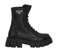 Philipp Plein - Low Flat Logo Bottes - Femme - Chaussures - Noir - Taille: 39 EU