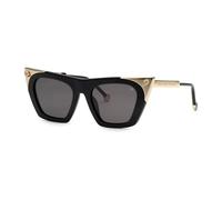 Philipp Plein - Lunettes de soleil Cat-Eye - Femme - Accessoires - Noir - Taille: 52 MM