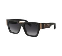 Philipp Plein Homme SPP095M PLEIN GLARES 0L46 Lunettes de soleil Acétate Gris Fumée Géométrique Normale Ombré