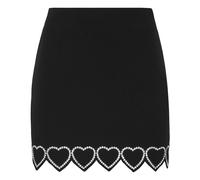 Philipp Plein - Mini Jupe Cœur - Femme - Jupes - Noir - Taille: 36 FR