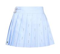Philipp Plein - Mini-jupe plissée Strass Skull - Femme - Jupes - Bleu - Taille: 38 FR
