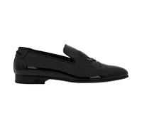 Philipp Plein - Mocassins en cuir verni Skull&Bones - Homme - Chaussures - Noir - Taille: 48 EU