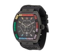 Philipp Plein Montre à affichage analogique jaune / vert / rouge / noir, Taille One Size