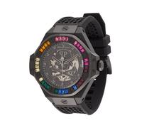Philipp Plein Montre à affichage analogique '$keleton Royal' bleu / vert / rose / noir, Taille One Size