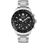 Philipp Plein Montre à affichage analogique noir / argent, Taille One Size