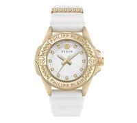 Philipp Plein Montre à affichage analogique ' PLEIN MAJESTY ' or / blanc, Taille One Size