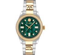 Philipp Plein Montre à affichage analogique 'Queen' or / émeraude / argent, Taille One Size