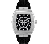 Philipp Plein Montre à affichage analogique 'The Hexagon Phantom' noir / argent, Taille One Size
