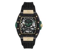 Philipp Plein Montre à affichage analogique 'The $Keleton' or / vert / noir, Taille One Size
