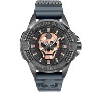 Philipp Plein Montre à affichage analogique 'The $kull' bleu roi / jaune clair / or rose / noir, Taille One Size