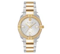 Philipp Plein Montre analogique à quartz pour femme Plein Icon Chain en acier inoxydable