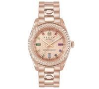 Philipp Plein Montre analogique à Quartz pour Femme Queen Crystal