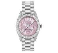 Philipp Plein Montre analogique à quartz Queen Supreme pour femme, Argenté/rose