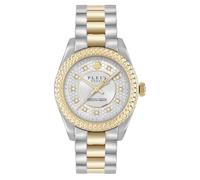 Philipp Plein Montre analogique à quartz Queen Supreme pour femme, Bicolore/blanc
