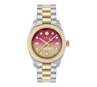 Philipp Plein Montre analogique à quartz Queen Supreme pour femme, rose bicolore