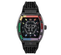Philipp Plein Montre à affichage analogique jaune / vert / rouge / noir, Taille One Size