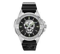 Philipp Plein Montre Hommes Analogue Quartz $ Kull Argent PWAAA0121 Silicone