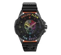 Philipp Plein Montre Hommes Analogue Quartz $ Kull Noir Cristaux PWAAA1121