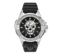 Philipp Plein - Montre Hommes - Quartz - Analogique - Bracelet Cuir Noir - PWAAA0321