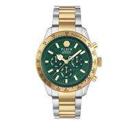 Philipp Plein Montre à affichage analogique 'Pleinmter' or / vert foncé / argent, Taille One Size