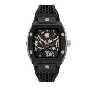 Philipp Plein Montre Noir Analogique Hommes The Skeleton Ecoceramic PWVBA0523