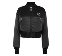 Philipp Plein - Nylon Cropped Bomber Fatale - Femme - Vestes - Noir - Taille: 42 FR