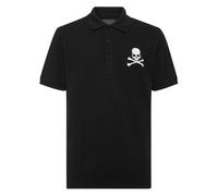 Philipp Plein - Pique Polo Skull&Bones - Homme - Tops - Noir - Taille: S