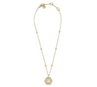 Philipp Plein PJREA11NU Collier pour femme en acier inoxydable IP or Plein Legacy